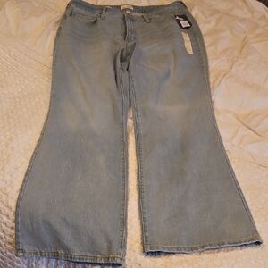 Women's Light Blue Highrise Flare Jeans Size 17R